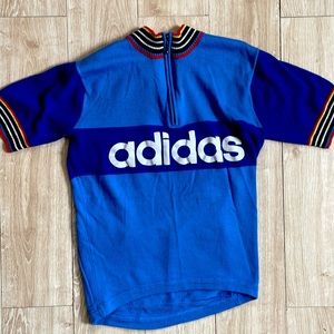 Adidas Vintage Wool Cycling Short-Sleeve Tshirt